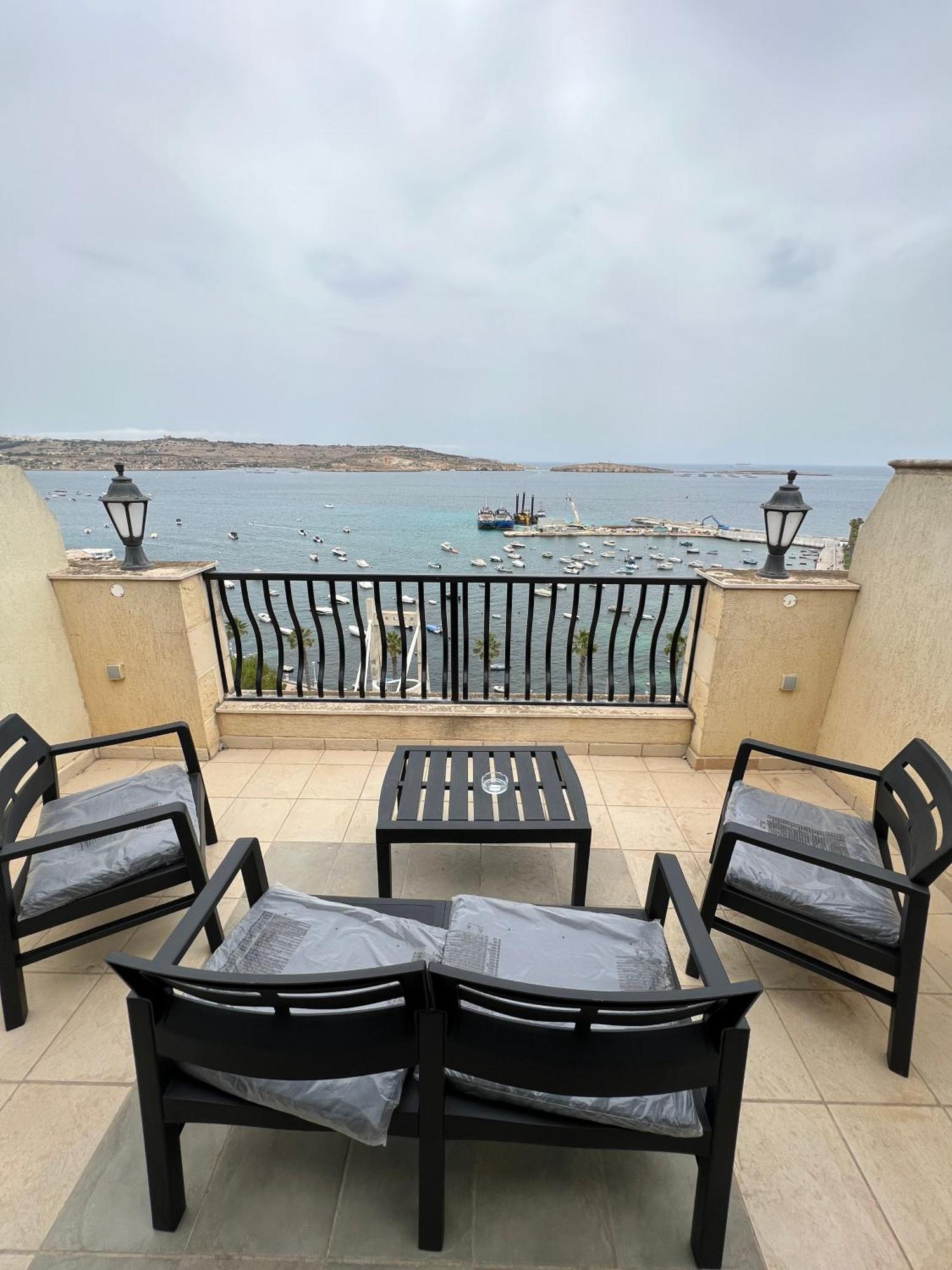 Sea View Penthouse Leilighet San Pawl il-Baħar Eksteriør bilde